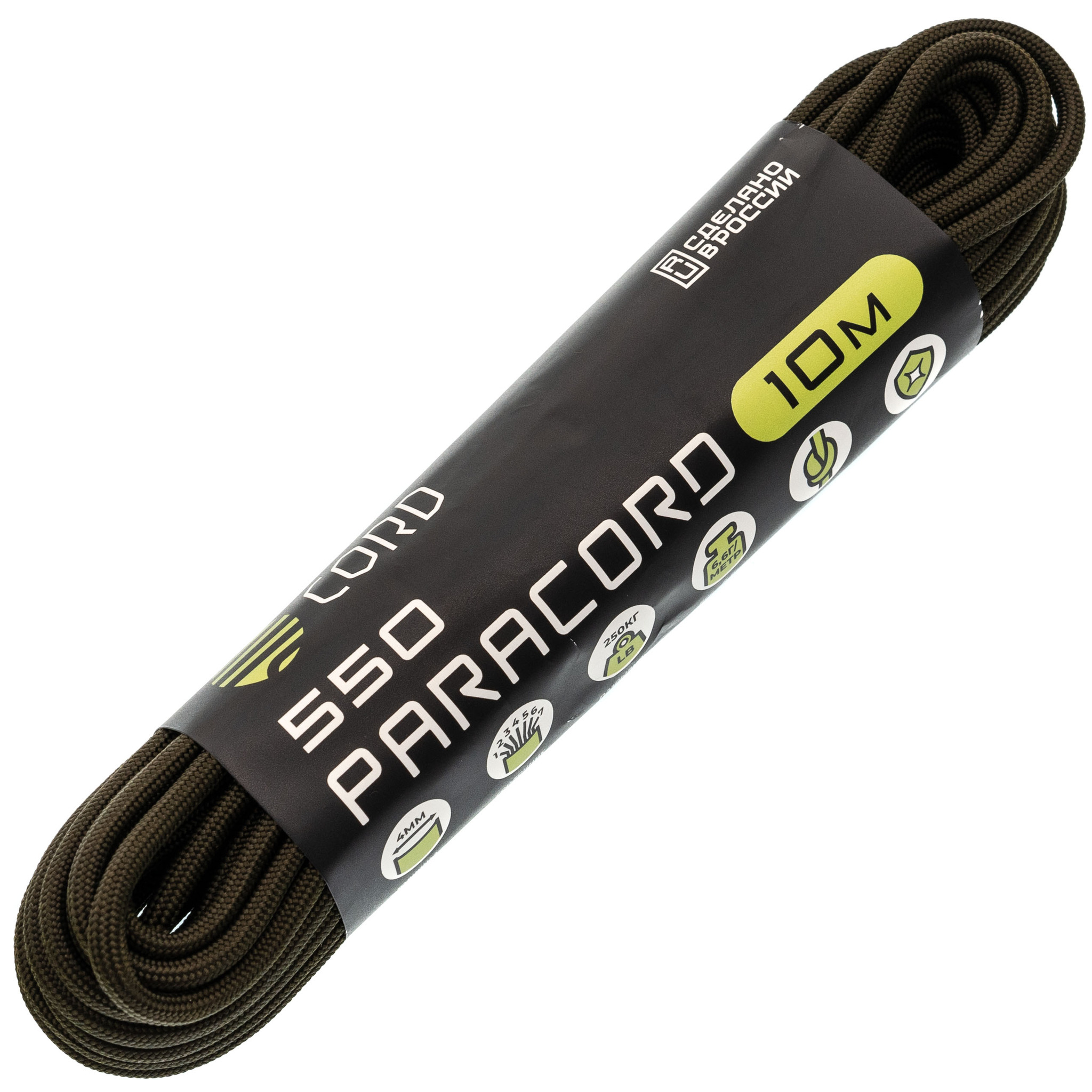 Паракорд 550 Khaki, 10 м Original Paracord