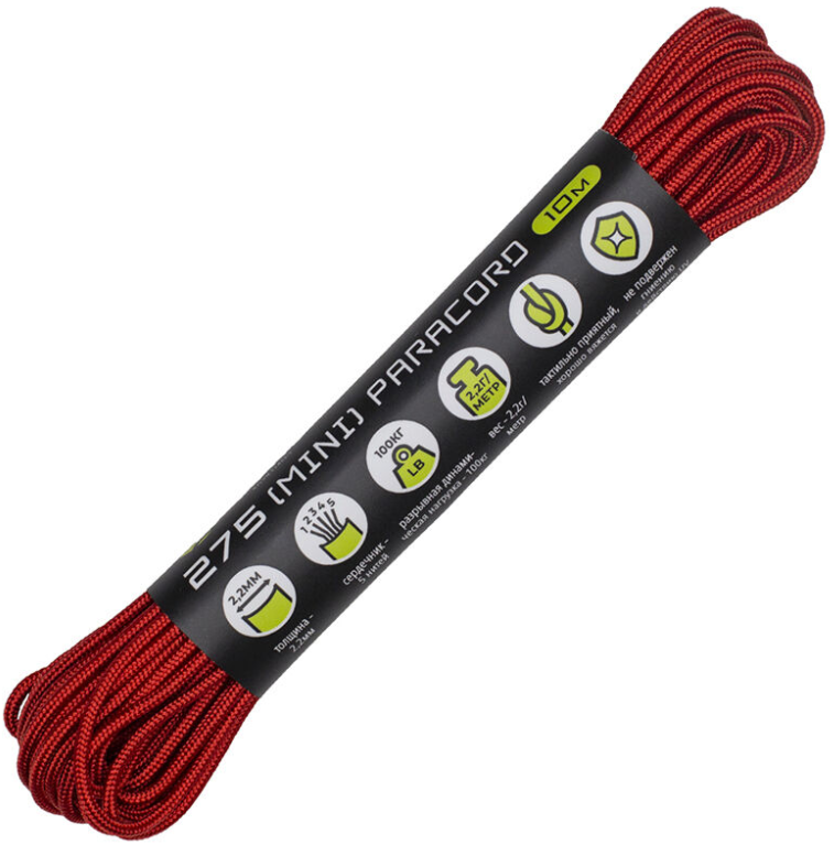 Паракорд 275 Red, 10 м Original Paracord