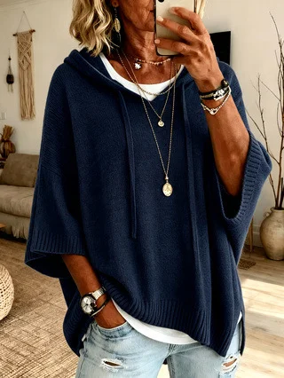 Loose Plain Casual  Top JustFashionNow