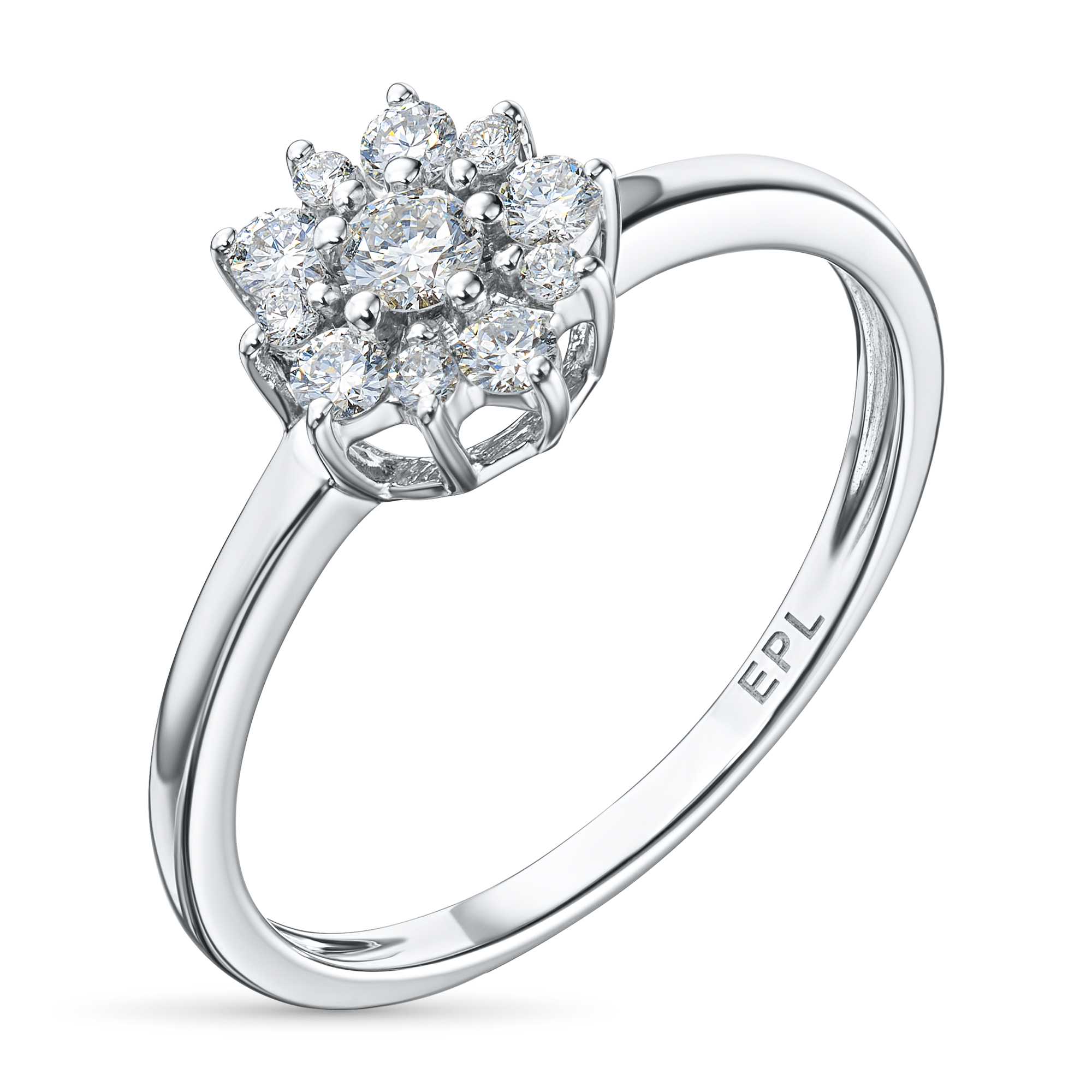 Кольцо из серебра э0612кц10177200_white ЭПЛ Даймонд 8700001485807