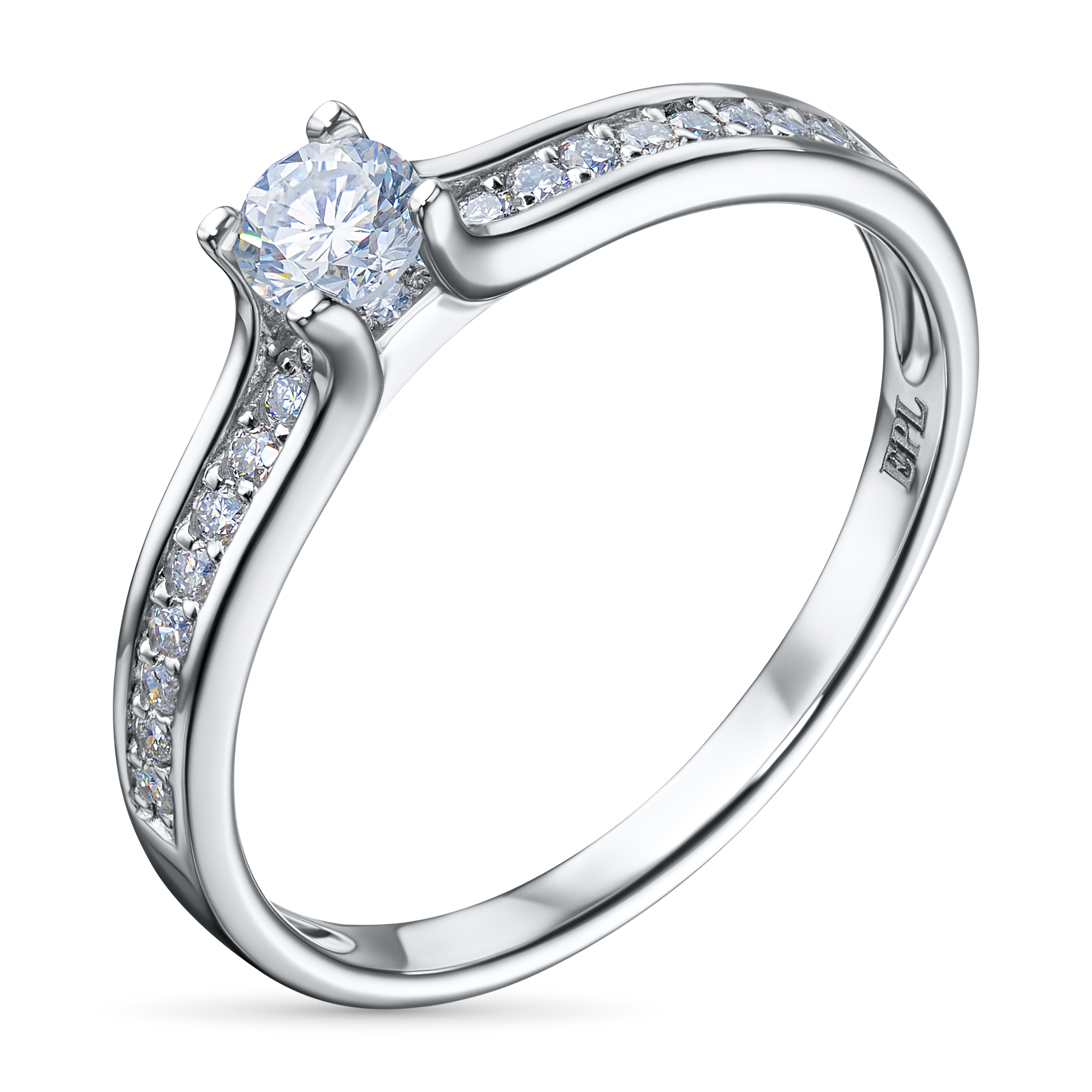 Кольцо из серебра э0612кц04181800_white ЭПЛ Даймонд 8700001269988