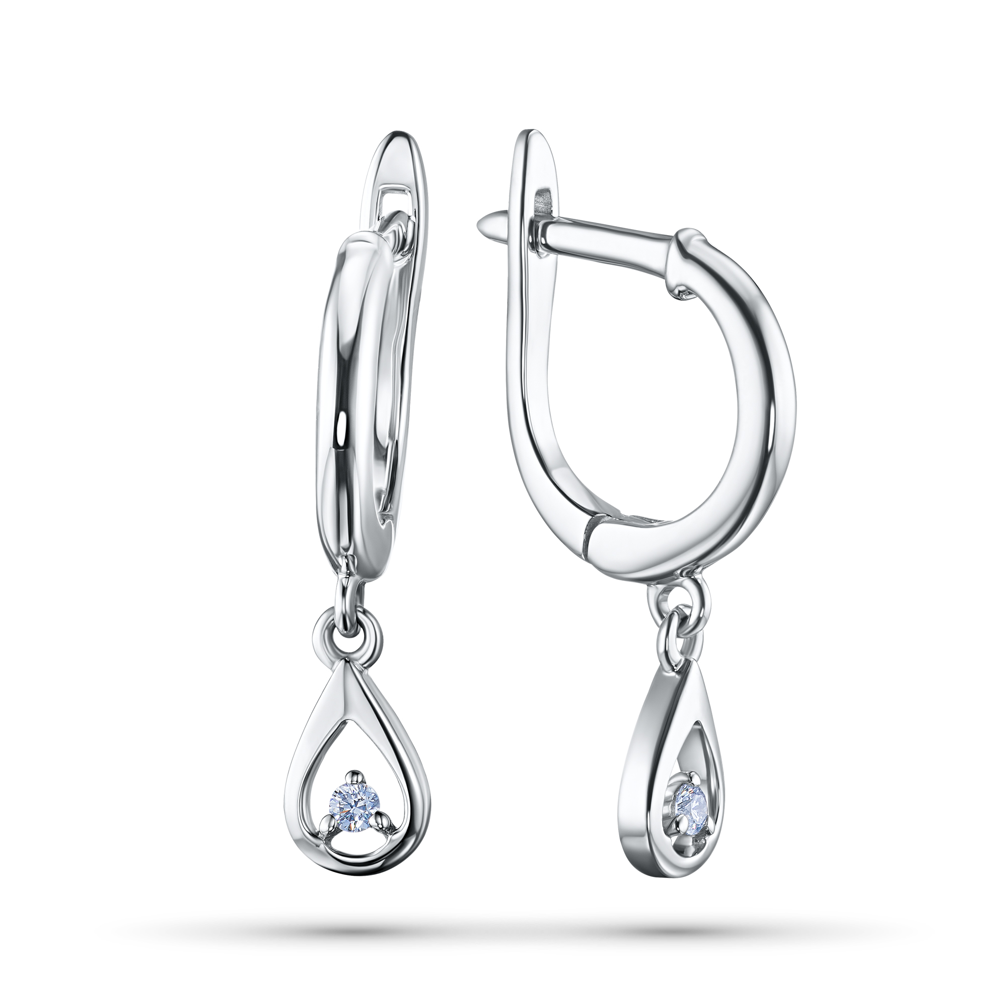 Серьги из серебра э0612сг03152300 ЭПЛ Даймонд 8700001310857