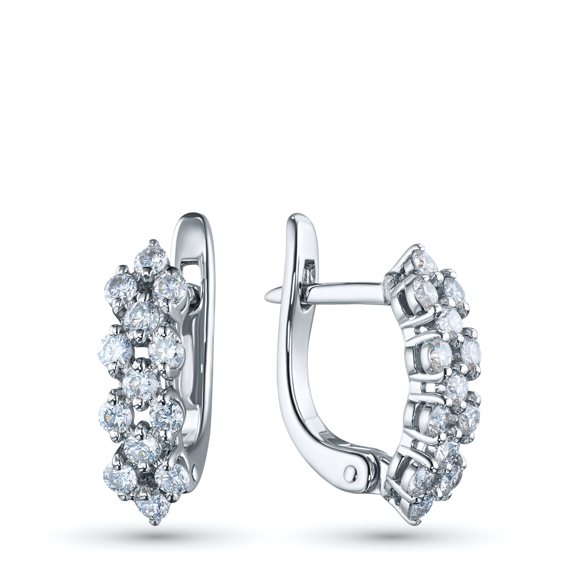 Серьги из серебра э0612сг08160900_white ЭПЛ Даймонд 8700000787766