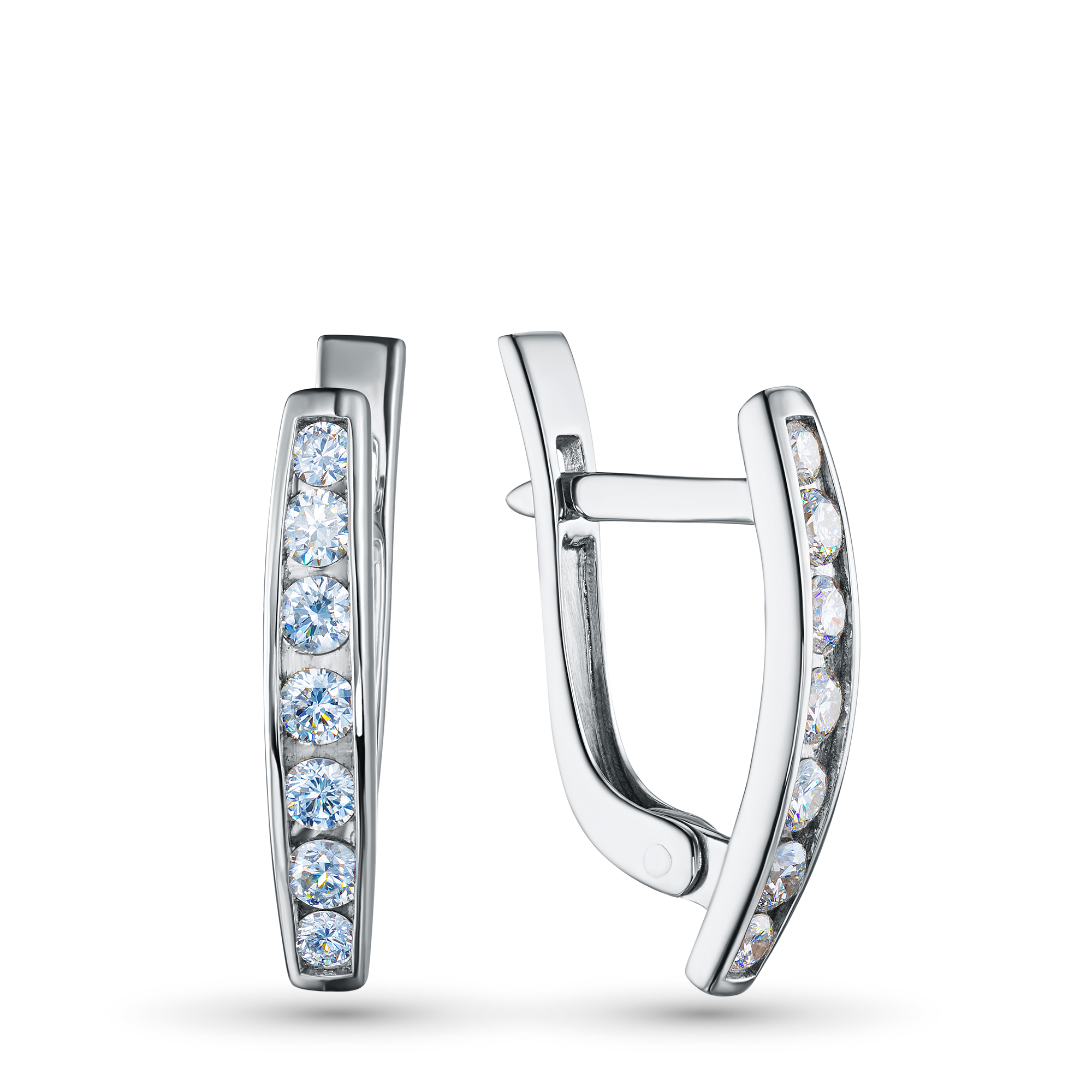 Серьги из серебра э0612сг08200109 ЭПЛ Даймонд 8700001298308