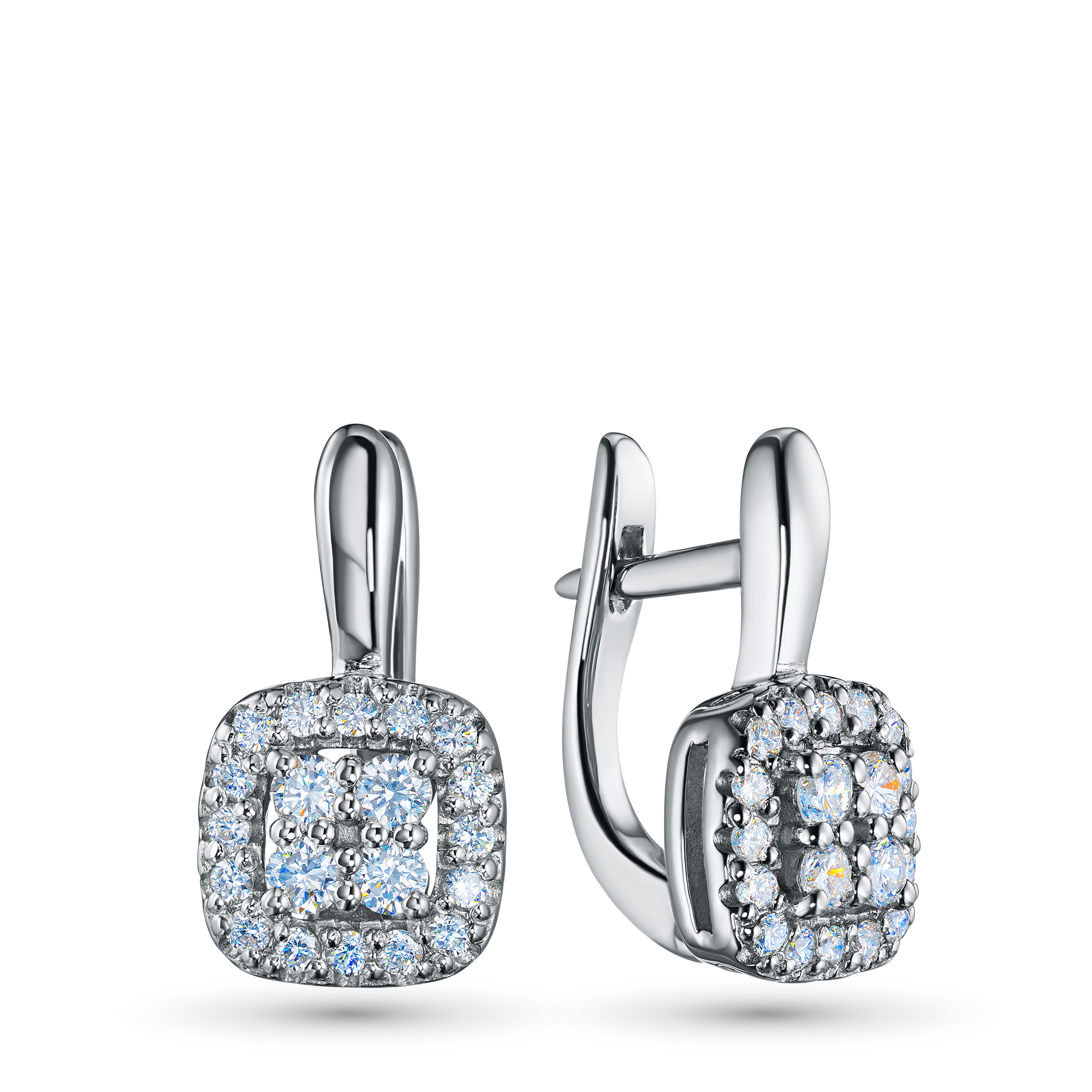 Серьги из серебра э0612сг11174400 ЭПЛ Даймонд 8700001203609