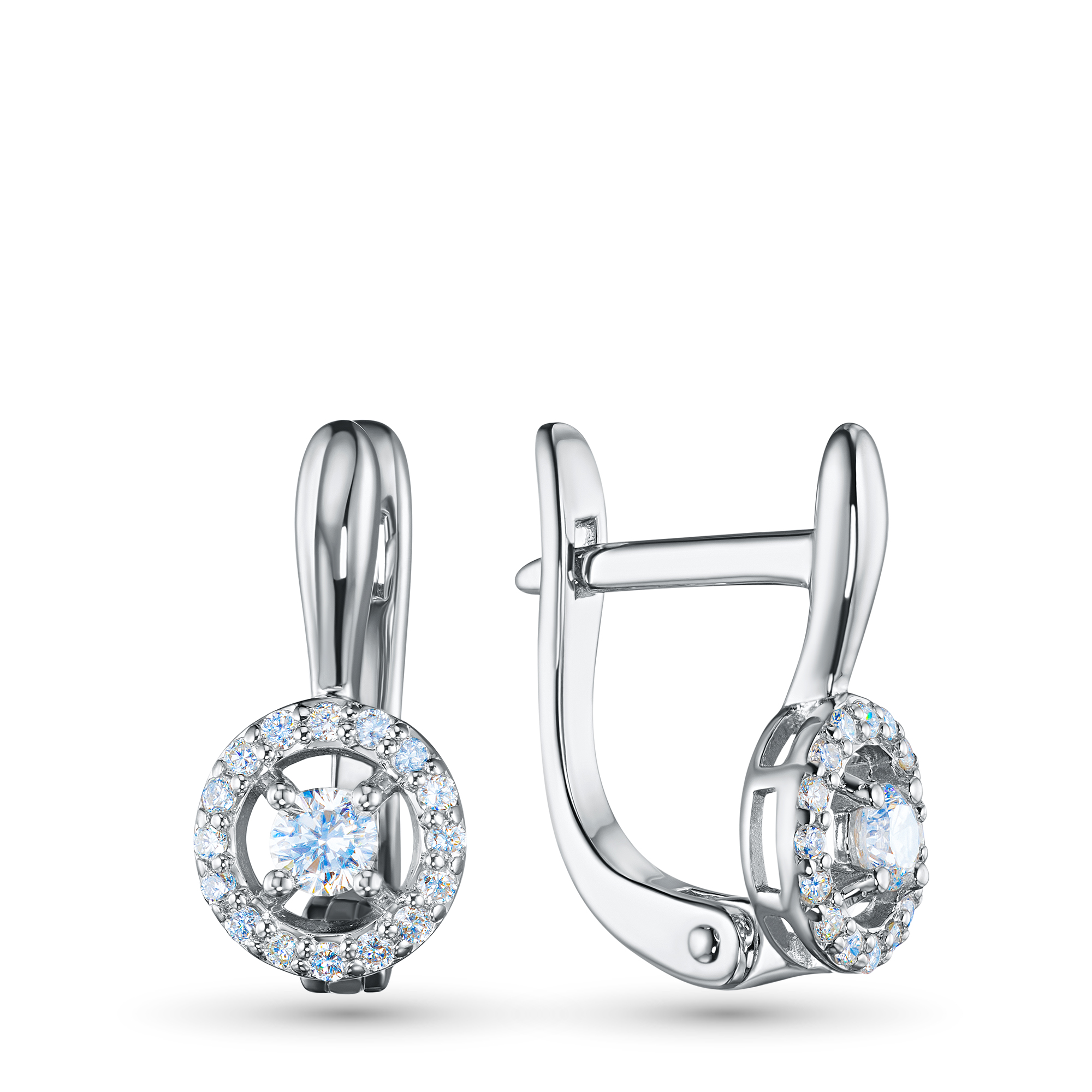 Серьги из серебра э0612сг10177400 ЭПЛ Даймонд 8700001286039