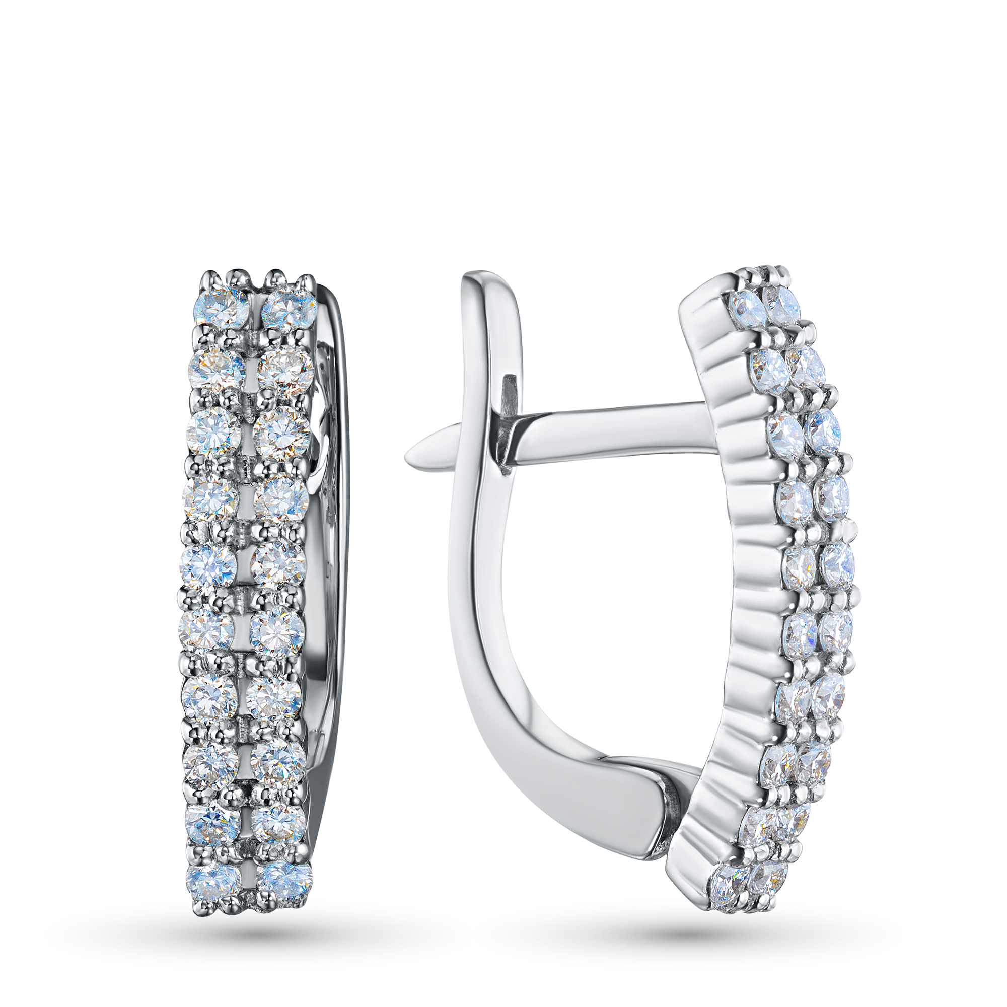 Серьги из серебра э0612сг04210303 ЭПЛ Даймонд 8700001363938