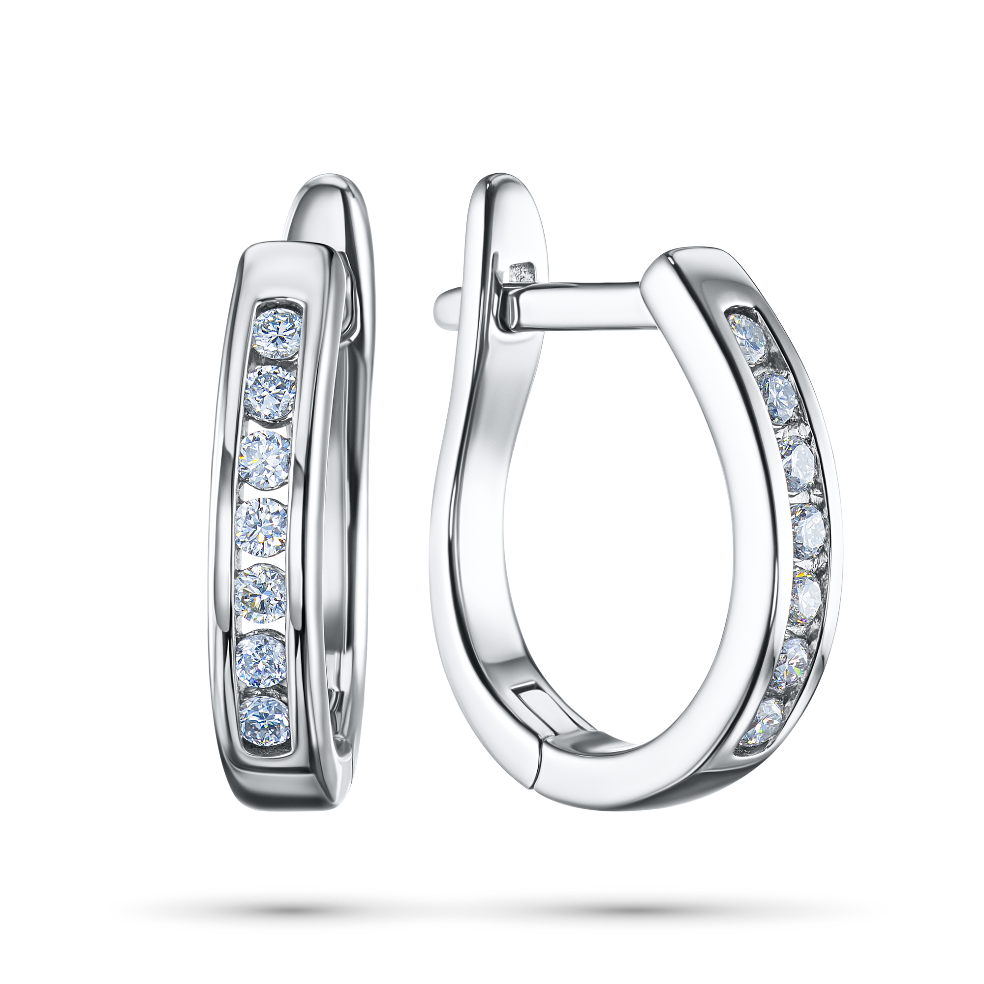 Серьги из серебра э0612сг03100700 ЭПЛ Даймонд 8700001309479