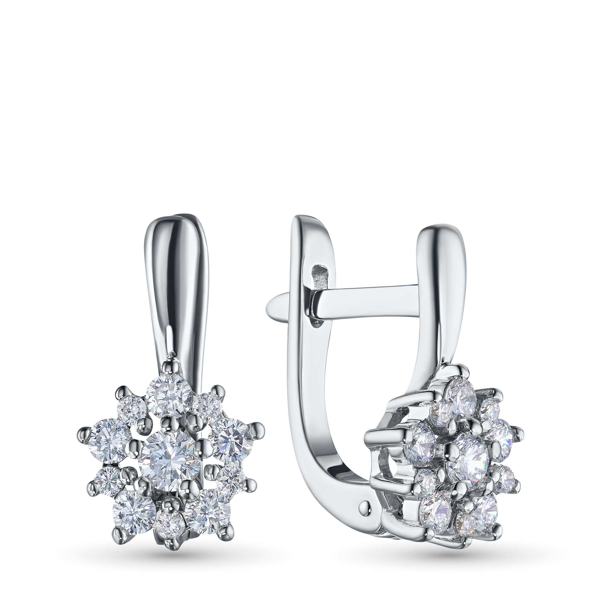 Серьги из серебра э0612сг10177200 ЭПЛ Даймонд 8700001237154