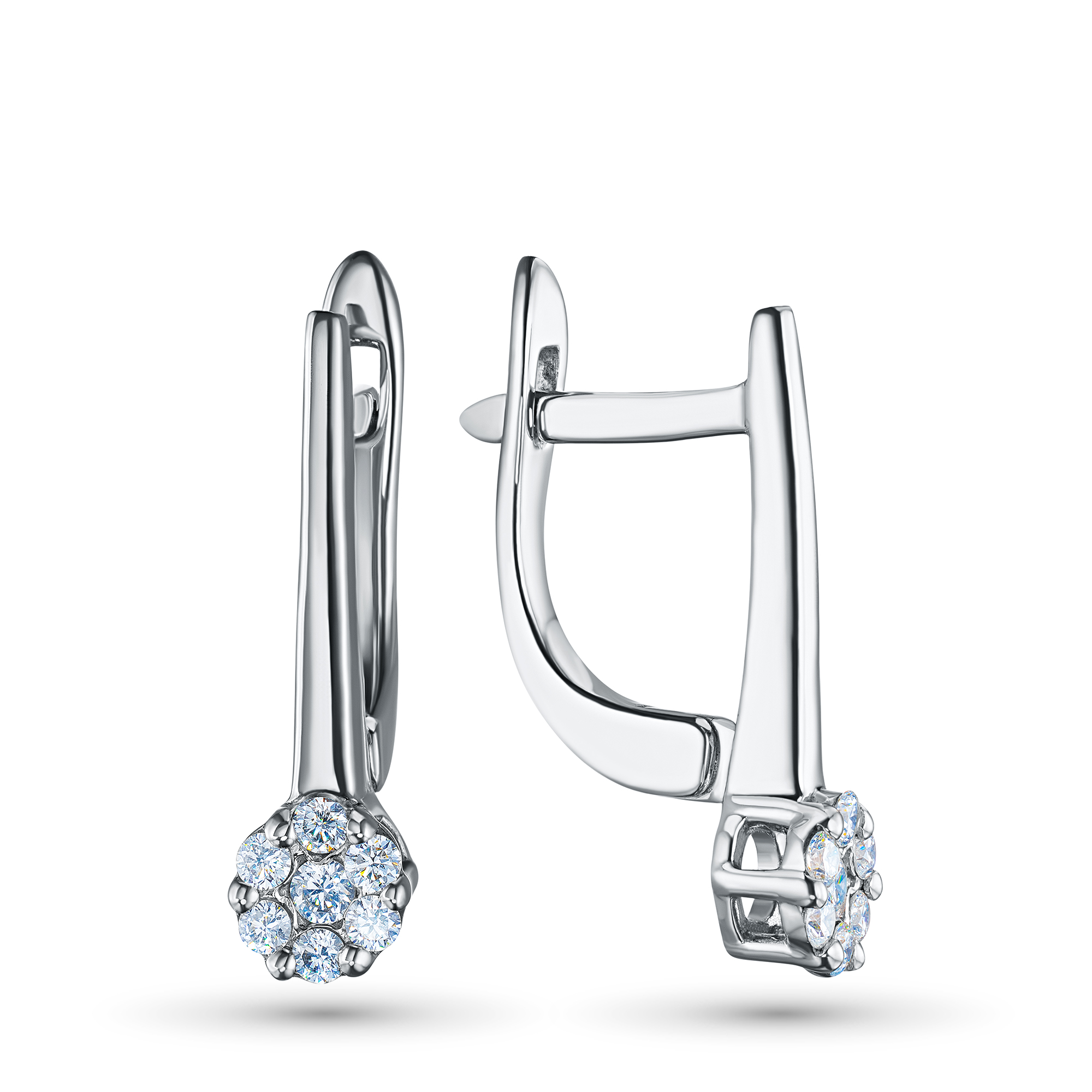 Серьги из серебра э0612сг10134800 ЭПЛ Даймонд 8700001780865