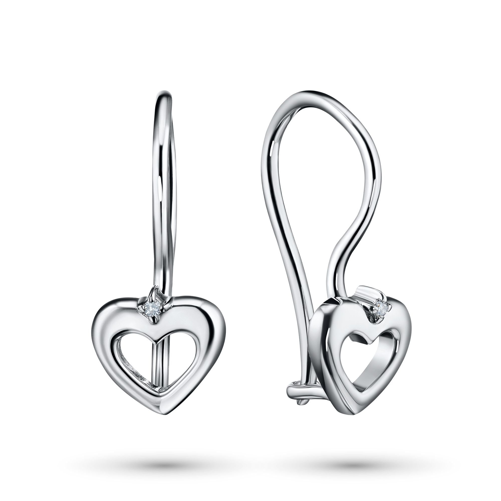 Серьги из серебра э0612сг05157400 ЭПЛ Даймонд 8700002524376