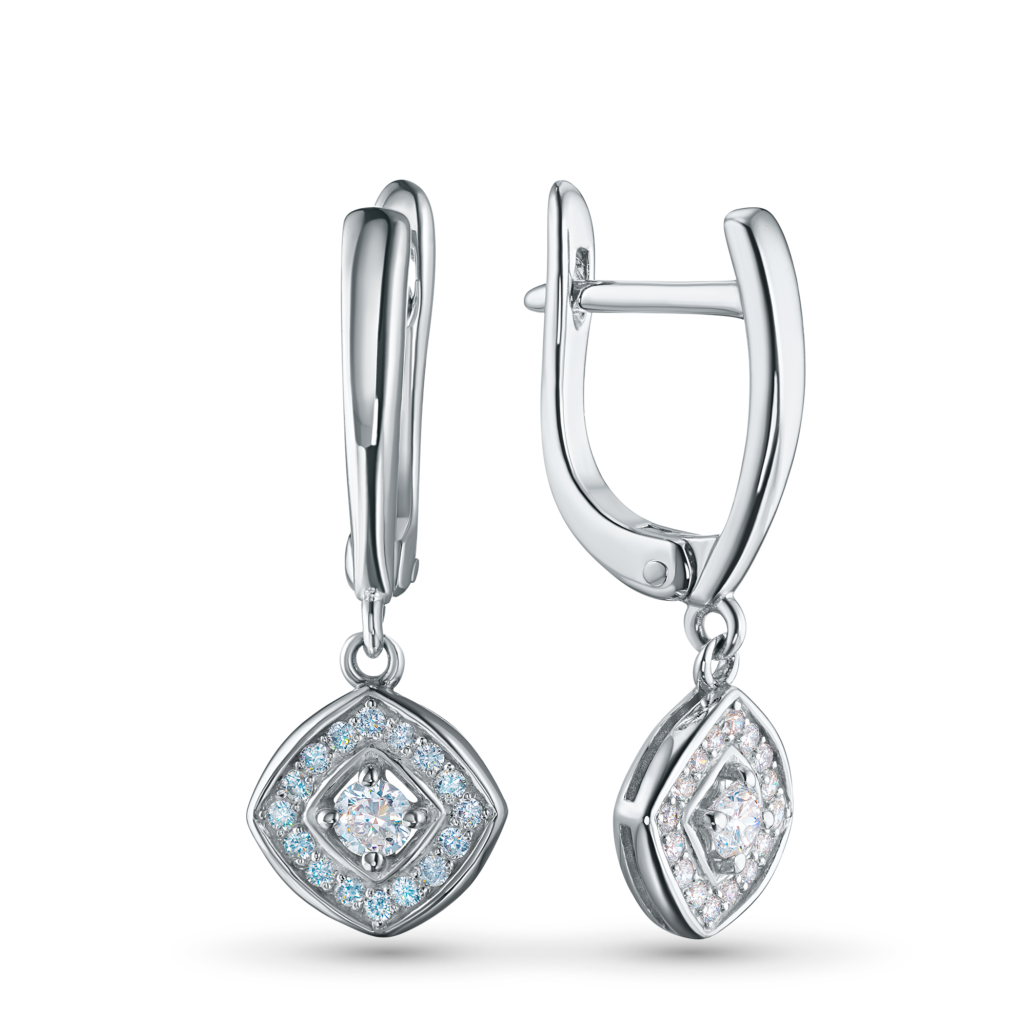 Серьги из серебра э0612сг04154700 ЭПЛ Даймонд 8700001494922