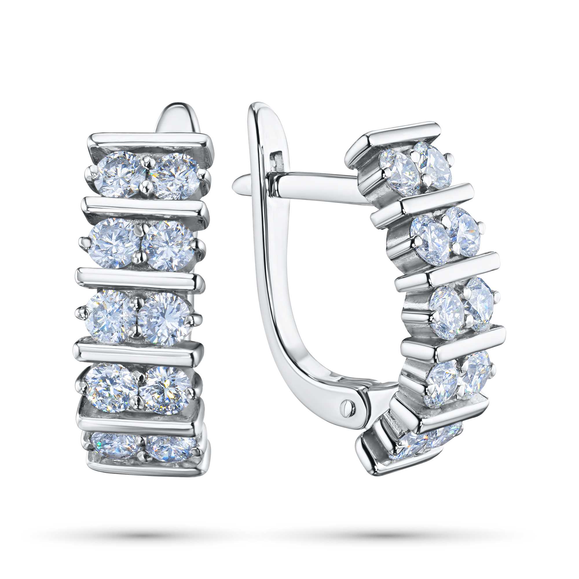 Серьги из белого золота э4712сг02159700 ЭПЛ Даймонд 8700002751598