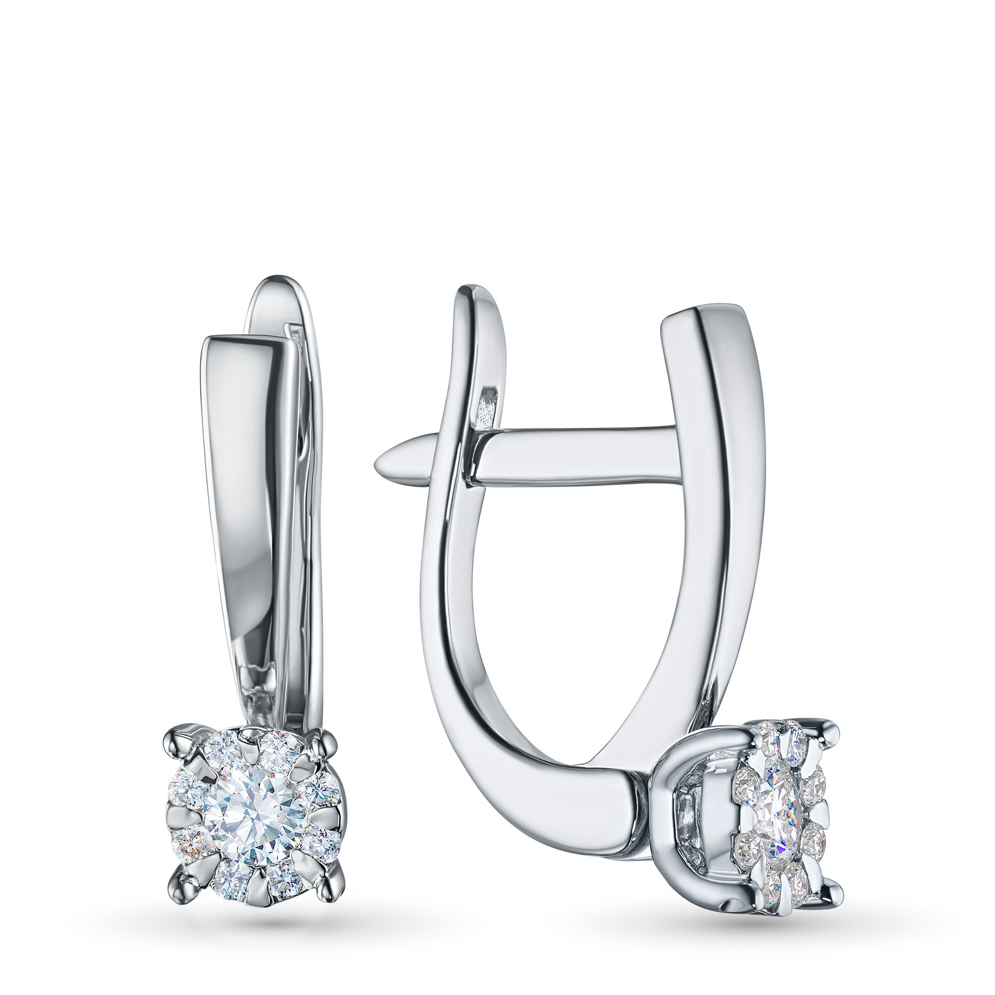 Серьги из серебра э0612сг07176900 ЭПЛ Даймонд 8700001476454
