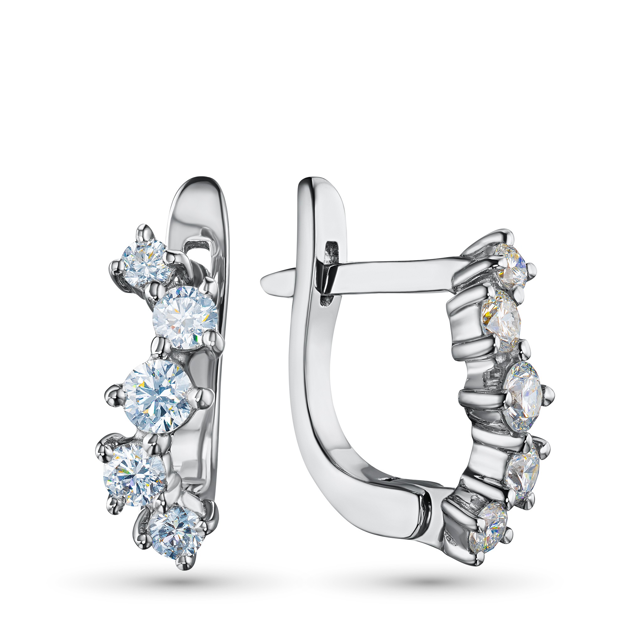 Серьги из серебра э0612сг10172900 ЭПЛ Даймонд 8700001443760