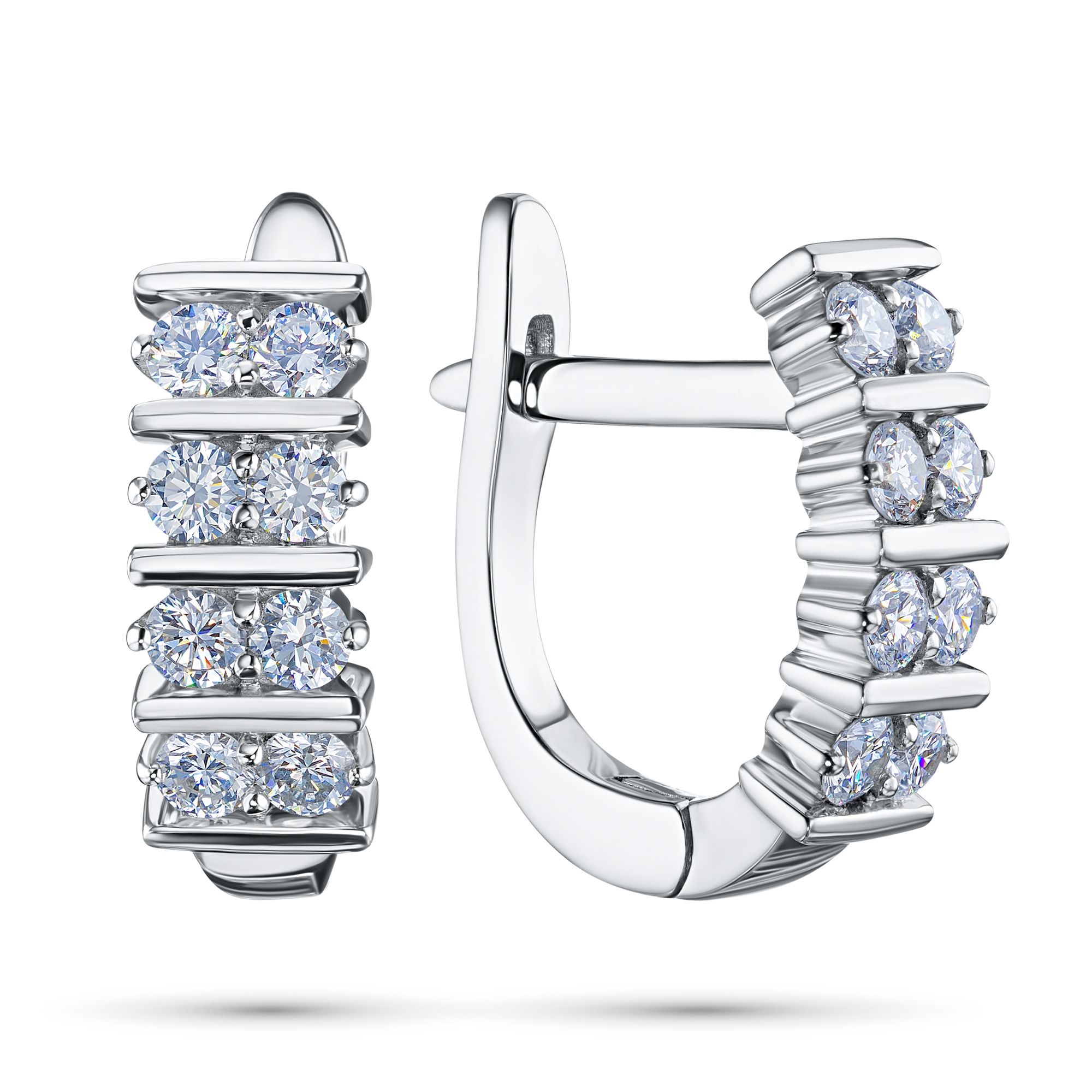 Серьги из серебра э0612сг01190800 ЭПЛ Даймонд 8700002758825