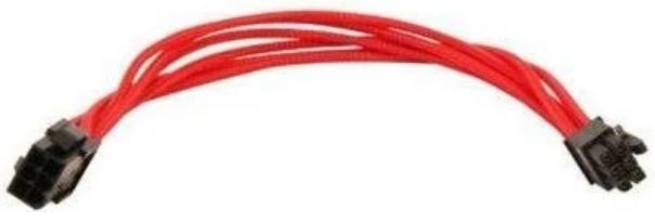 Удлинитель GELID CA-6P-04 6-pin PCI-E, 30см, индивидуальная оплетка, красный