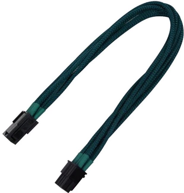 Удлинитель Nanoxia NX8PE3EG 8-pin PCI-E, 30см, индивидуальная оплетка, зеленый