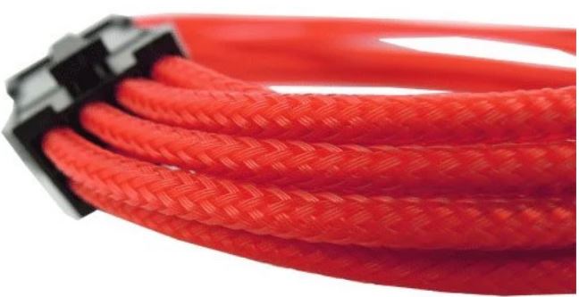 Удлинитель GELID CA-8P-08 6+2-pin PCI-E, 30см, индивидуальная оплетка, красный