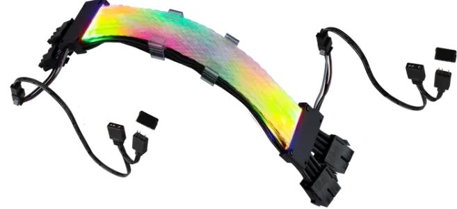 Кабель удлинительный GELID CA-RGB-16P-01 Astra ARGB Double 6+2-pin PCI-E, 30см, ARGB подсветка