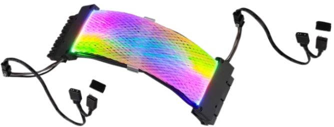 Кабель удлинительный GELID CA-RGB-24P-01 Astra ARGB ATX 24-pin PCI-E, 30см, ARGB подсветка