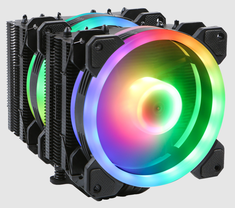 Кулер GELID GLACIER BLACK LGA775/1366/2011/2066/115x/1200/AM2/AM2+/AM3/AM3+/AM4/FM1/FM2/FM2+ (TDP 220W, 500-1600 об/мин, 35 дБА, 70CFM, 4-Pin PWM, чер CC-GLACIER-02-A
