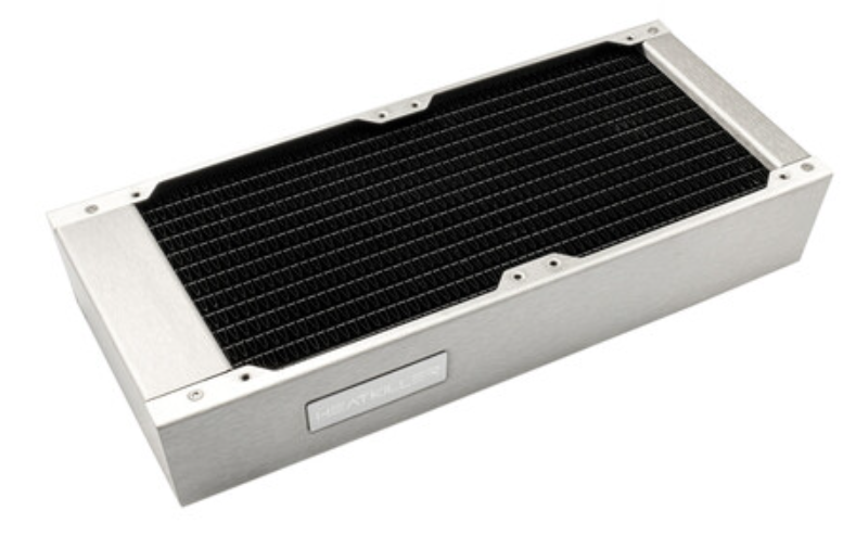 Радиатор Watercool 24121 HEATKILLER RAD 240-L Stainless Steel, медный, толщина 48 мм, нержавеющая сталь