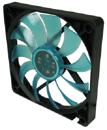 Вентилятор для корпуса GELID SLIM 12 UV Blue 48,3 CFM 120х120х16 мм, 1100-1500 об/мин, 24.6dBA 12V FN-FW12-SLIMB-15