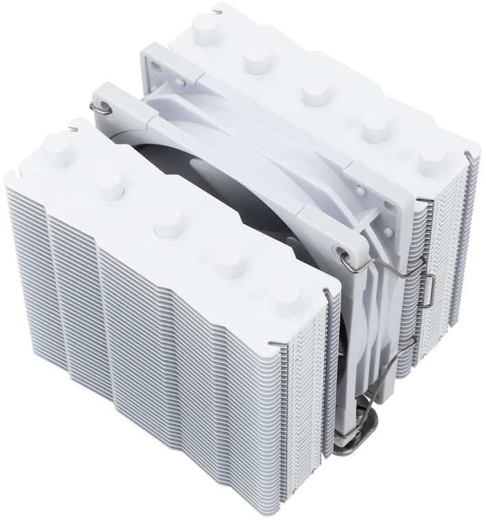 Кулер Thermalright Silver Soul 110 WHITE LGA115X/1200/2011/-3/2066/AM4 (92mm fan, 2500rpm, 54CFM, 23dBA, 4-pin PWM) SILVER-SOUL-110-WH