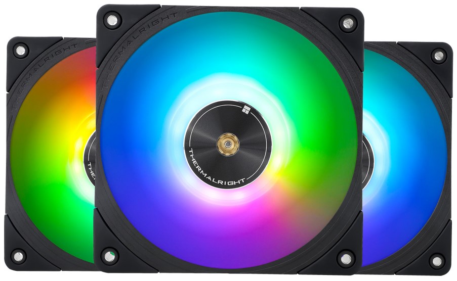 Вентилятор для корпуса Thermalright TL-B12-Sx3 120mm, 2150rpm, 69CFM, 28.1dBa, 4-pin PWM, ARGB (3-pack)