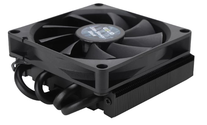 Кулер GELID Slim Silence Black LGA115x/1200/1700/1851/AM4/AM5 (90mm, 2800rpm, 41.18CFM, 27dBa, 4-pin PWM, TDP 130W) CC-SSILENCE-BL
