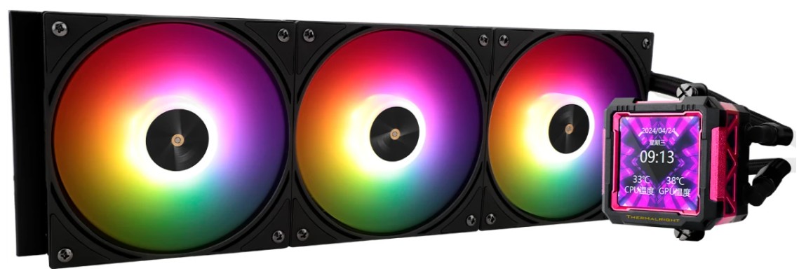 Система охлаждения жидкостная Thermalright Frozen Warframe PRO 360 RB F-WFRAME-PRO-360-RB LGA115x/1200/1700/1851/AM4/AM5 (3*120mm, 2000rpm, 30dBa)