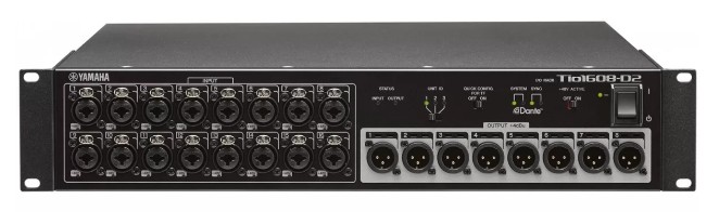 Модуль Yamaha TIO1608-D2 VGM3590 коммутационный с 16 вх. (XLR) и 8 вых.(XLR), со встроенным протоколом сетевого цифрового аудио Dante. 48 кГц 24 bit.
