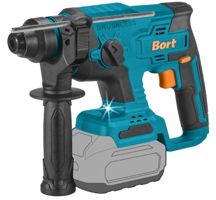 Перфоратор аккумуляторный Bort BHD-18Li-XDK 93413465 sds-plus, 18 В, 1,7 дж