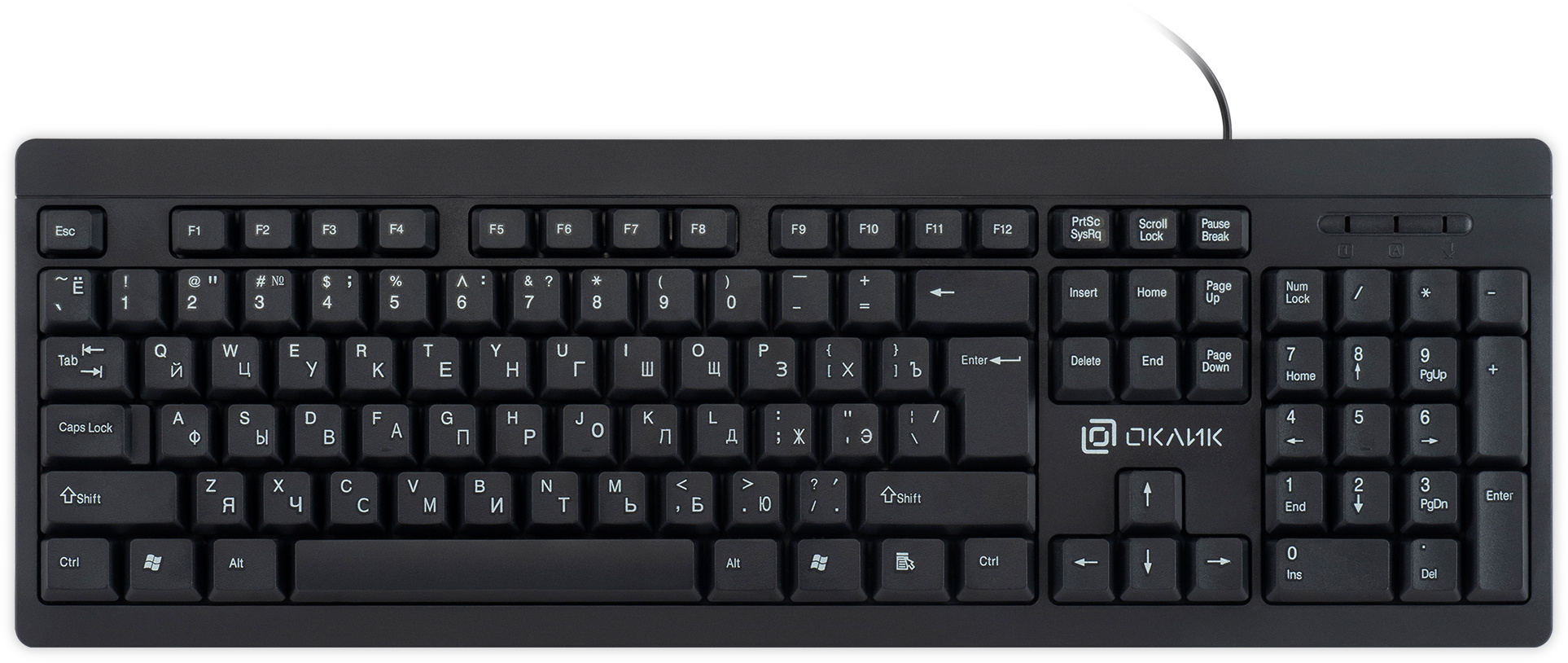 Клавиатура Oklick 95M 1788106 черная USB