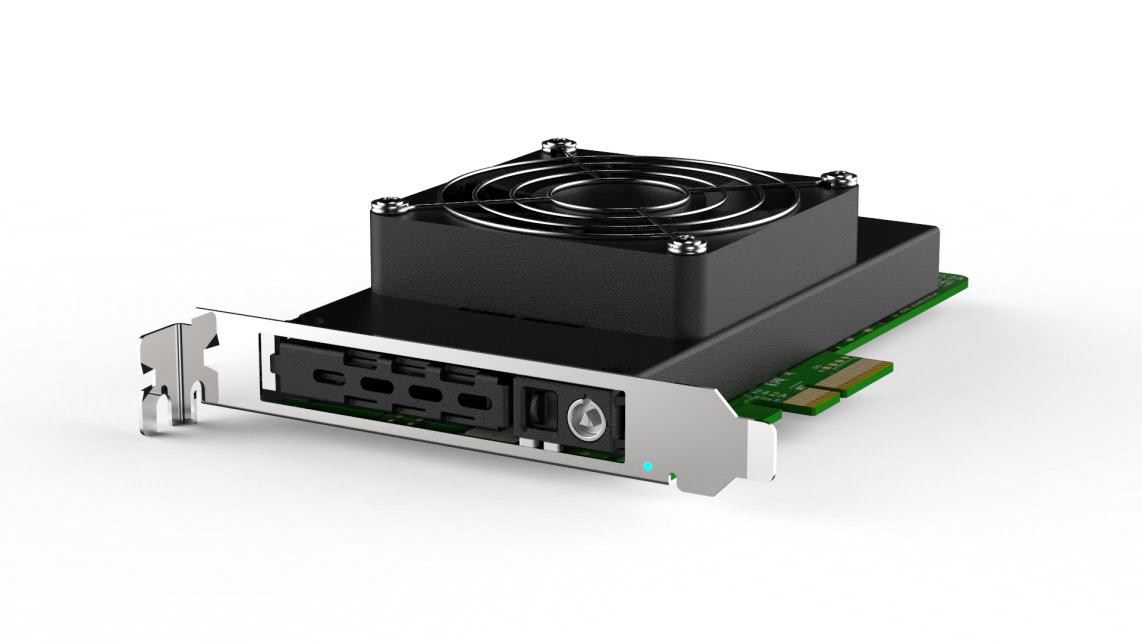 Корзина Procase P2-101-NVME-BK 1*2,5 NVMe U.2/U.3 SSD (7-10mm),PCIe x4 NVMe and PCIe-AHCI SSD (черный) hotswap mobie rack module (1x expantion slot),F
