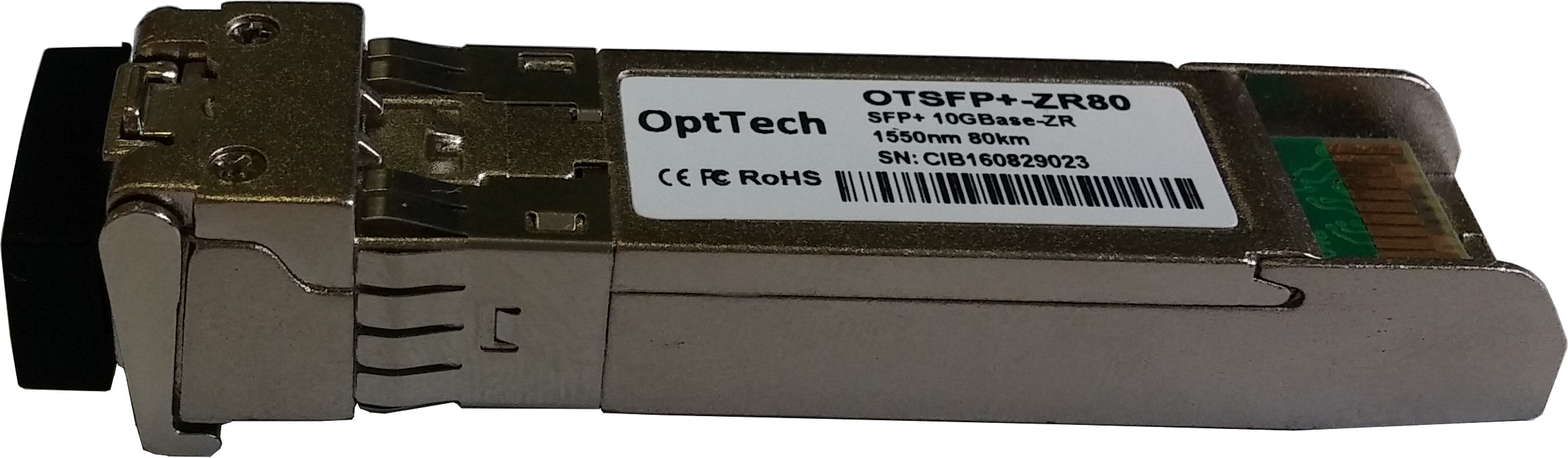 Модуль SFP+ OptTech OTSFP+-ZR80 10GBase-ZR, 1550nm, 80km
