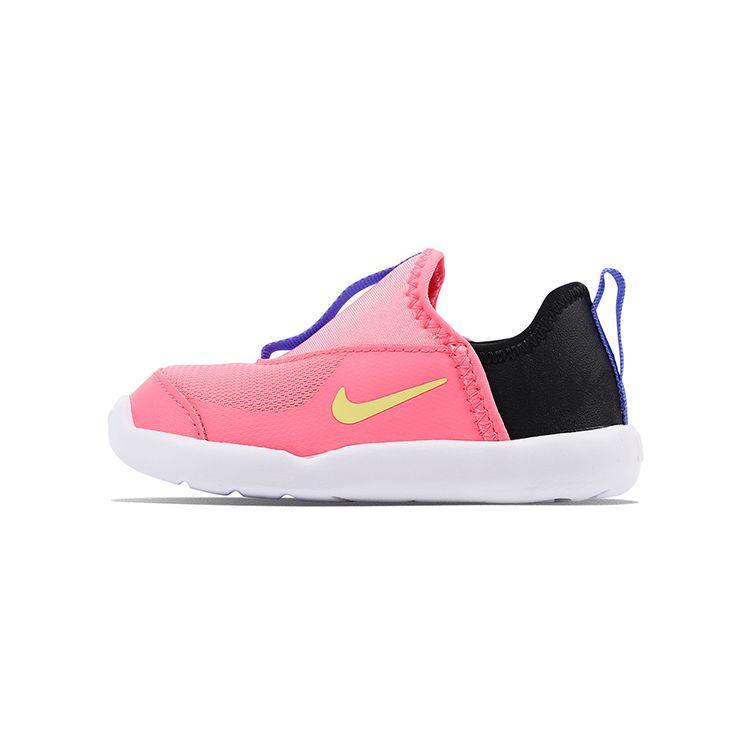 Nike Lil Swoosh Кожаная Ткань Удобные Универсальные Амортизирующие Прочные Низкие Ходячие Ботинки Детская Обувь Розовый Черный AQ3113-607 21 pink