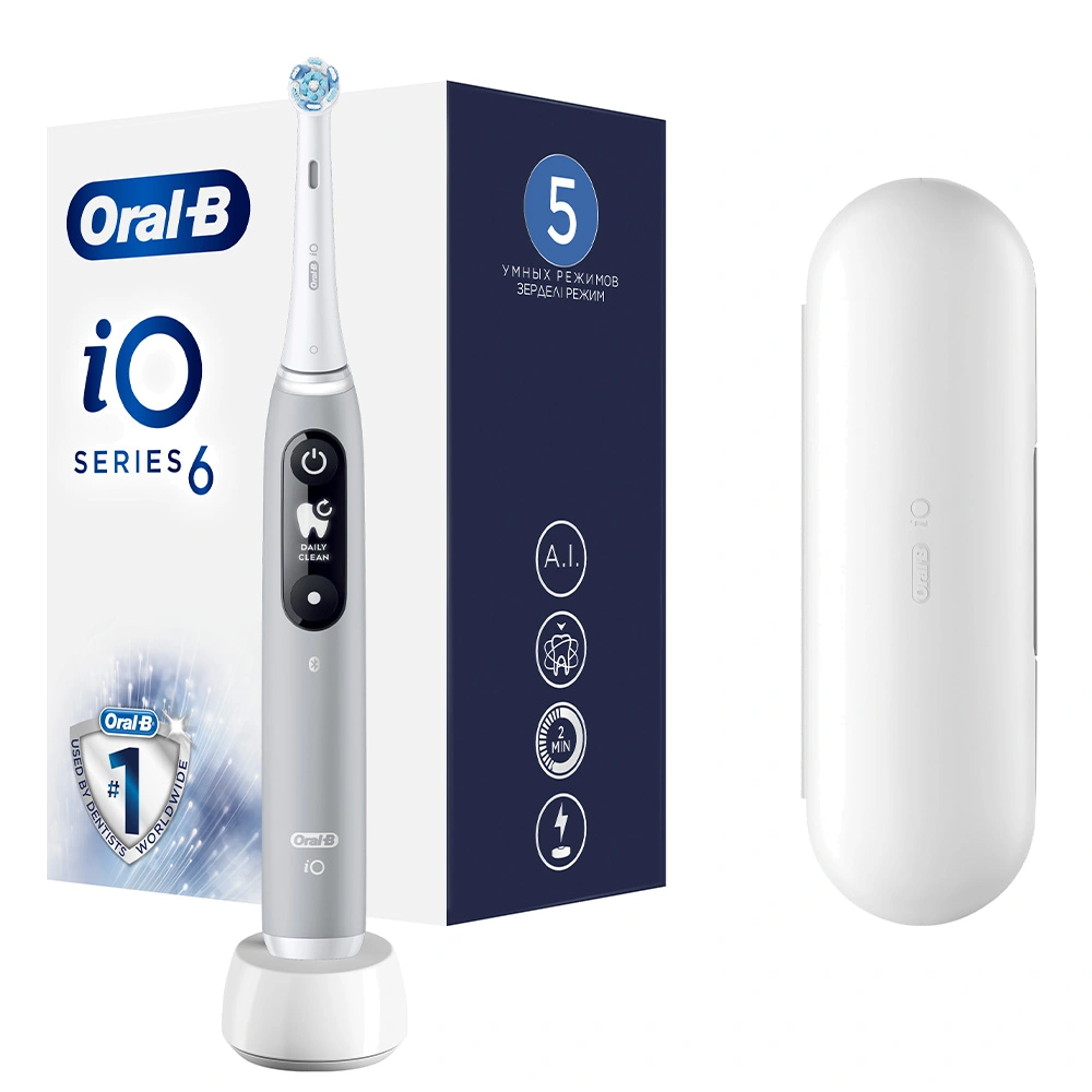 Электрическая зубная щетка Oral-B iO Series 6 Grey Opal