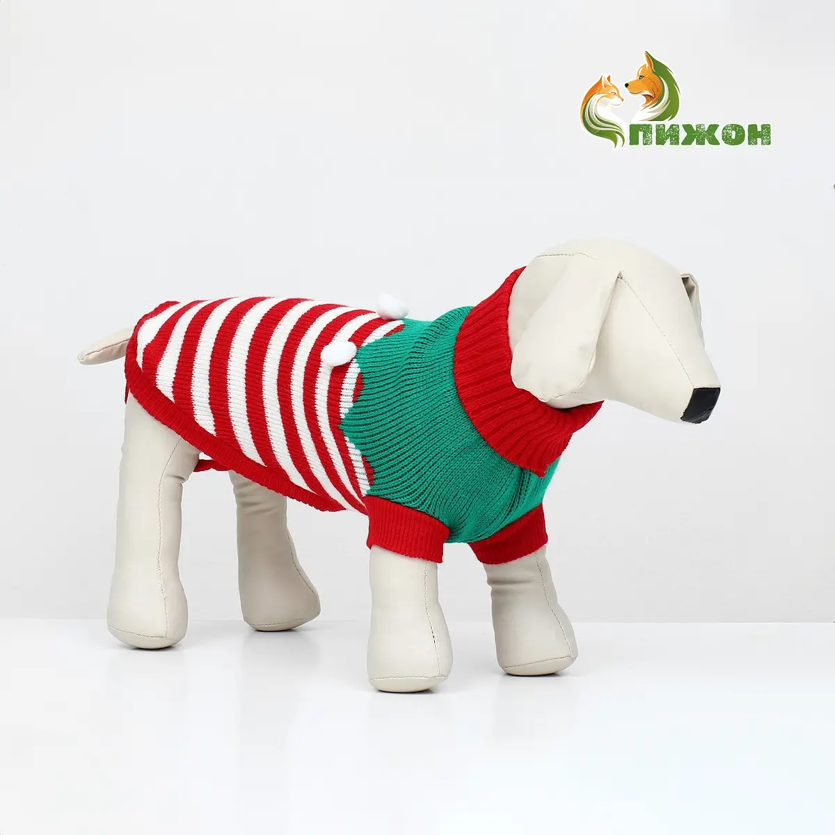 Свитер новогодний для собак Ягодка 2XL красный Пижон для собак новогодний 2XL красный