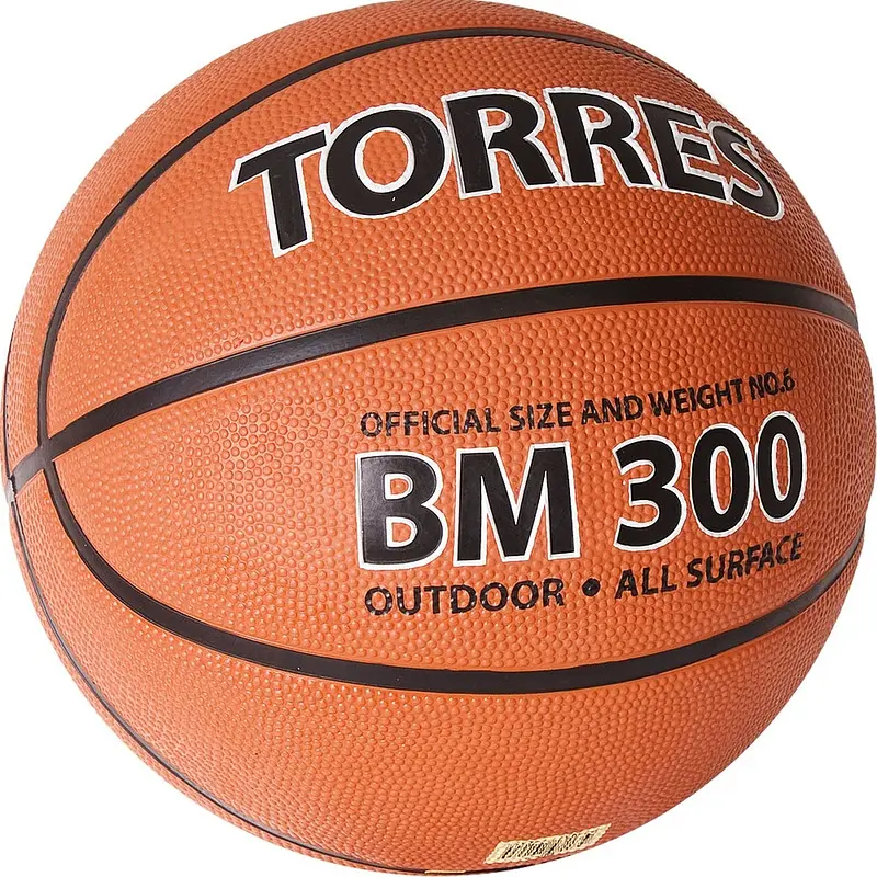 Мяч баскетбольный Torres BM300 оранжевый тренировочный