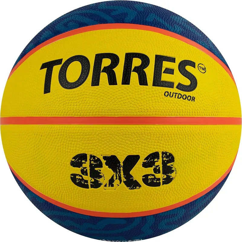 Мяч баскетбольный Torres 3х3 Outdoor синий для стритбола 3х3 износостойкий синий