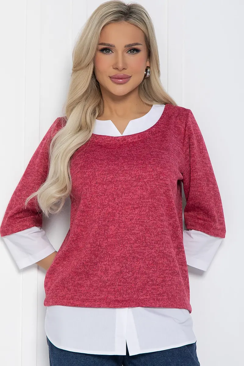 Джемпер LT COLLECTION трикотажный красный
