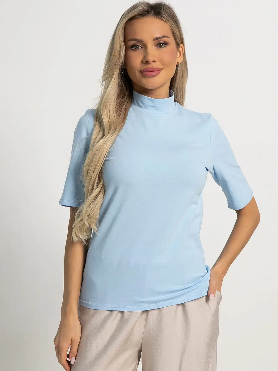 Водолазка LT COLLECTION трикотажная голубая
