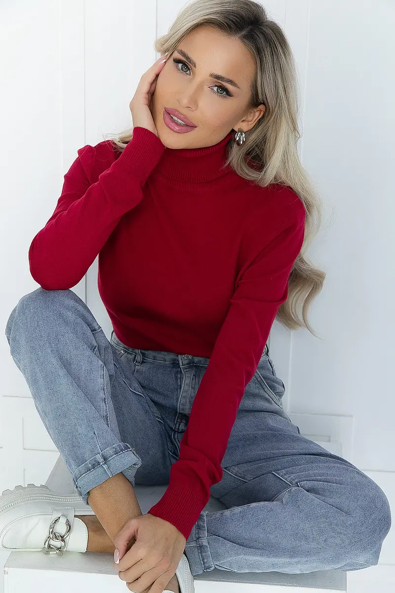 Водолазка LT COLLECTION трикотажная красная