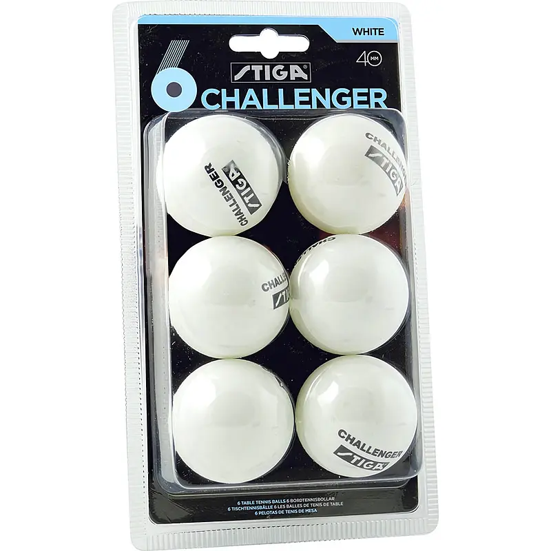 Мячи для настольного тенниса Stiga Challenger белые 6 штук GroupPrice белые 40 мм 6 штук
