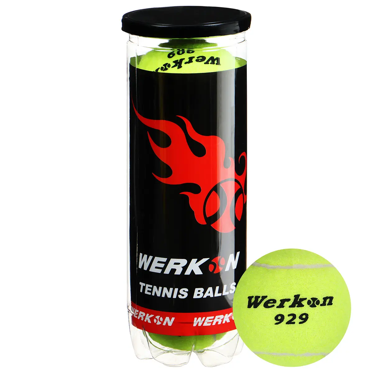 Мячи для большого тенниса WERKON 929 жёлтые 3 шт GroupPrice