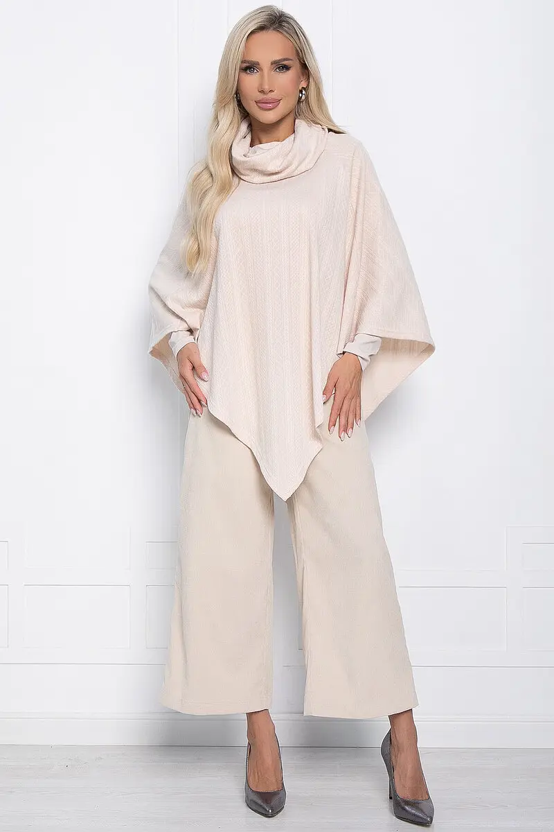 Брюки LT COLLECTION кюлоты укороченные белые