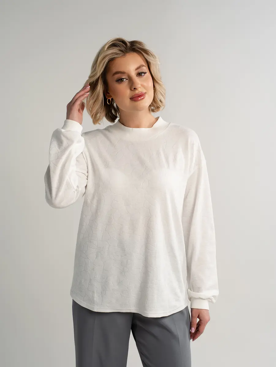 Джемпер LT COLLECTION трикотажный белый