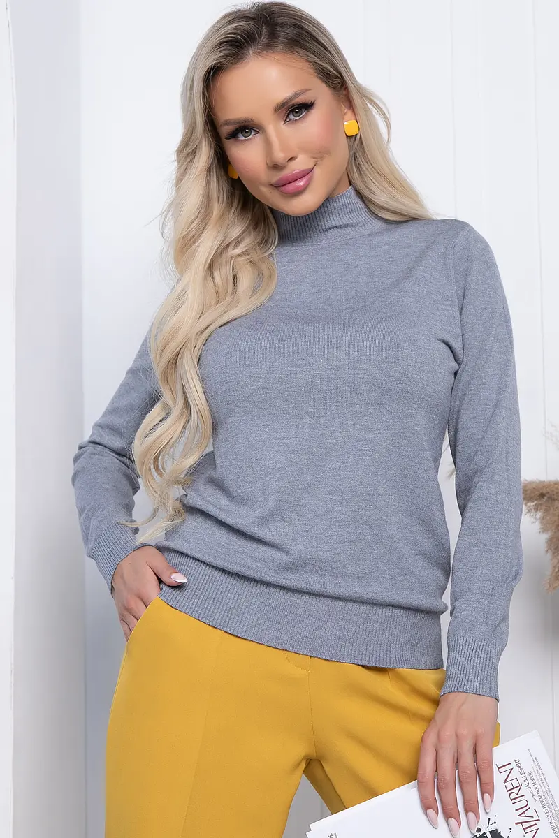 Водолазка LT Collection трикотажная серая